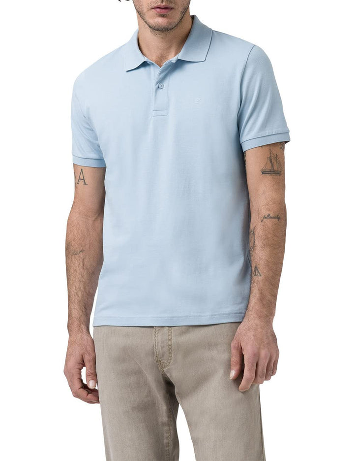 Pierre Cardin Herren Basic Polo Poloshirt, Blue Fog