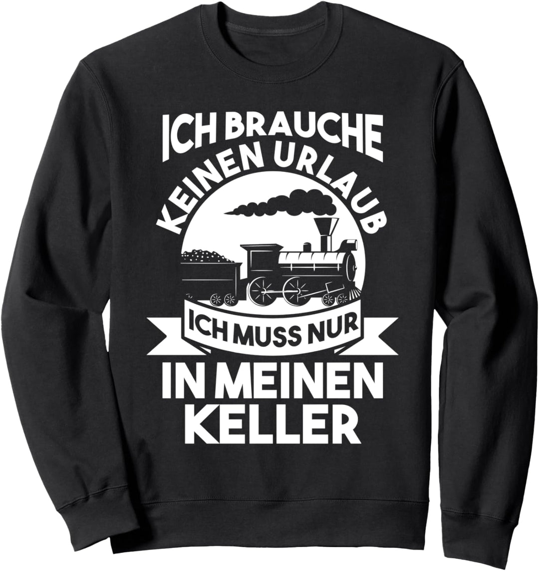 Modelleisenbahn Modellbau Lokomotive Sweatshirt