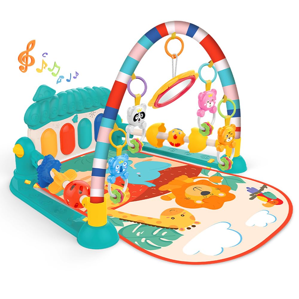 Eners Baby Gym Spielmatte Musikalische Aktivitätsmatte Piano Baby Play Gym Bauchzeit Gepolsterte Mat