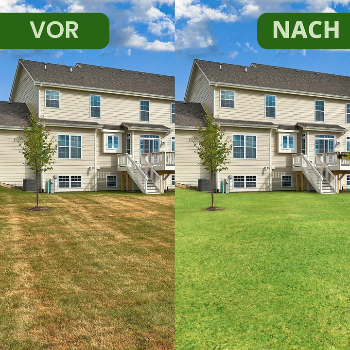 Deecam Rasenbelüfter, Aerifizierer für Rasen mit Rückstellfedern，T-Griff Rasenbelüfter ，Automatische
