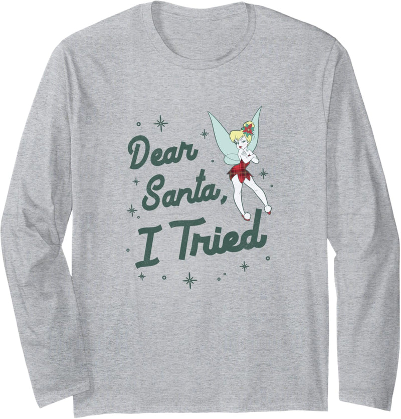 Disney Weihnachten Peter Pan Tinker Bell Dear Santa I Tried Langarmshirt