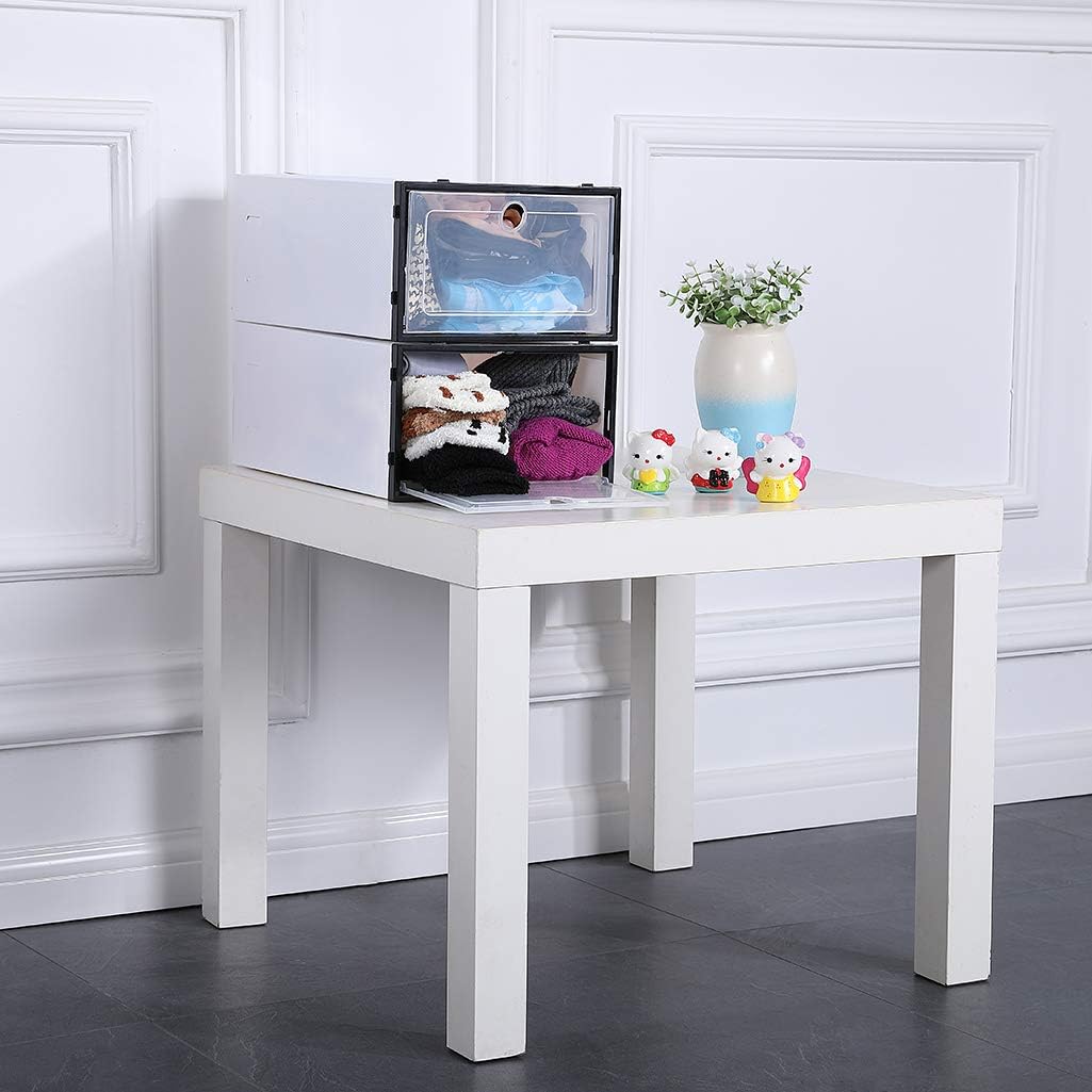 Schuhaufbewahrung Stiefelbox Schuhbox Schuhkasten Schuhkarton Stapelbox Aufbewahrungsbox, stapelbar