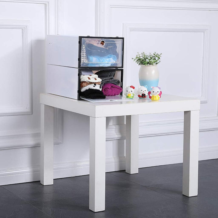 Schuhaufbewahrung Stiefelbox Schuhbox Schuhkasten Schuhkarton Stapelbox Aufbewahrungsbox, stapelbar