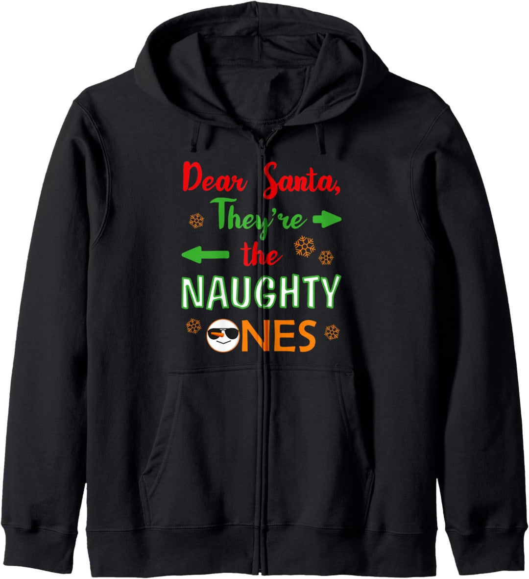 Lustiger Weihnachtsmann, "They're The Naughty Ones" Kapuzenjacke