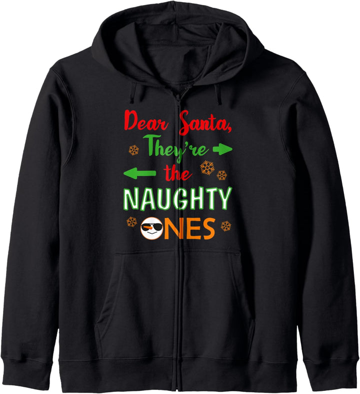Lustiger Weihnachtsmann, "They're The Naughty Ones" Kapuzenjacke