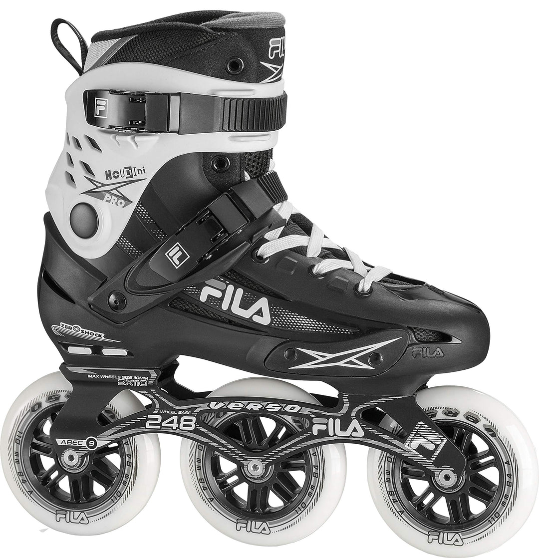 FILA Skates Houdini Pro Inlineskates Unisex Erwachsene, Unisex, 10620078, schwarz/weiss 44 BLACK/WHI