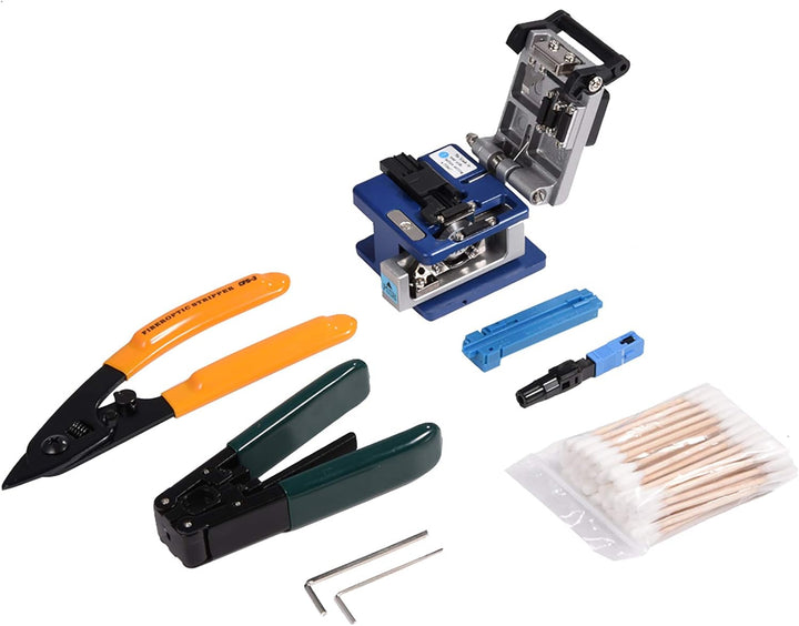 FTTH Fiber Optic Tool Kit, Splice Fiber Optic Stripping Tool Kit-Set mit Fiber Cleaver für die Insta