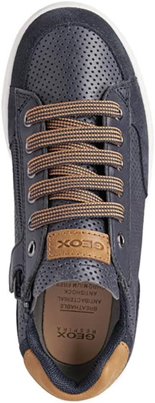 Geox Jungen J Djrock Boy B Sneakers 28 EU Navy Cognac, 28 EU Navy Cognac