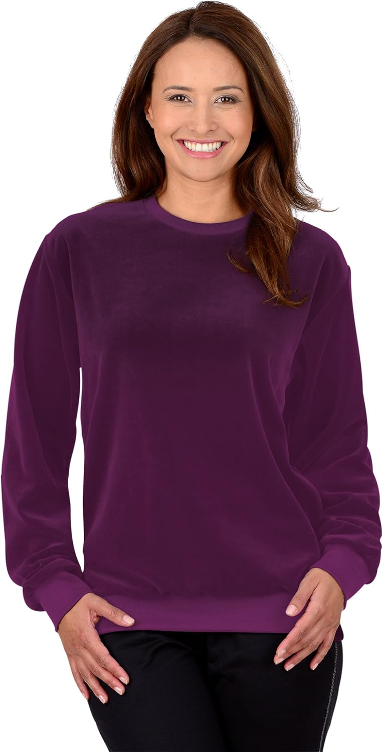 Trigema Nicki-Shirt S Aubergine, S Aubergine
