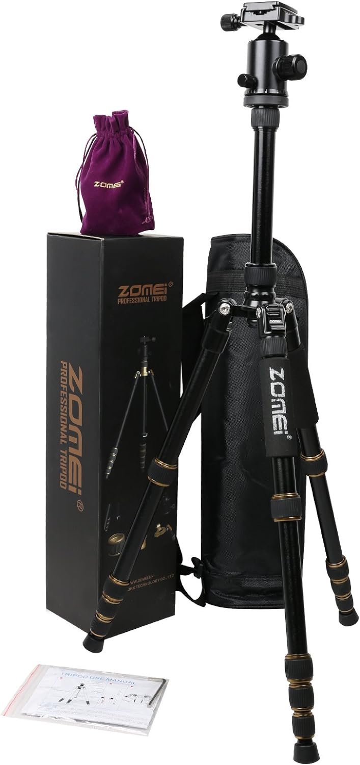 ZOMEI Z699 Magnesium Aluminiumlegierung Reise Kamera Stativ mit Kugelkopf für Canon, Sony, DSLR, Z69