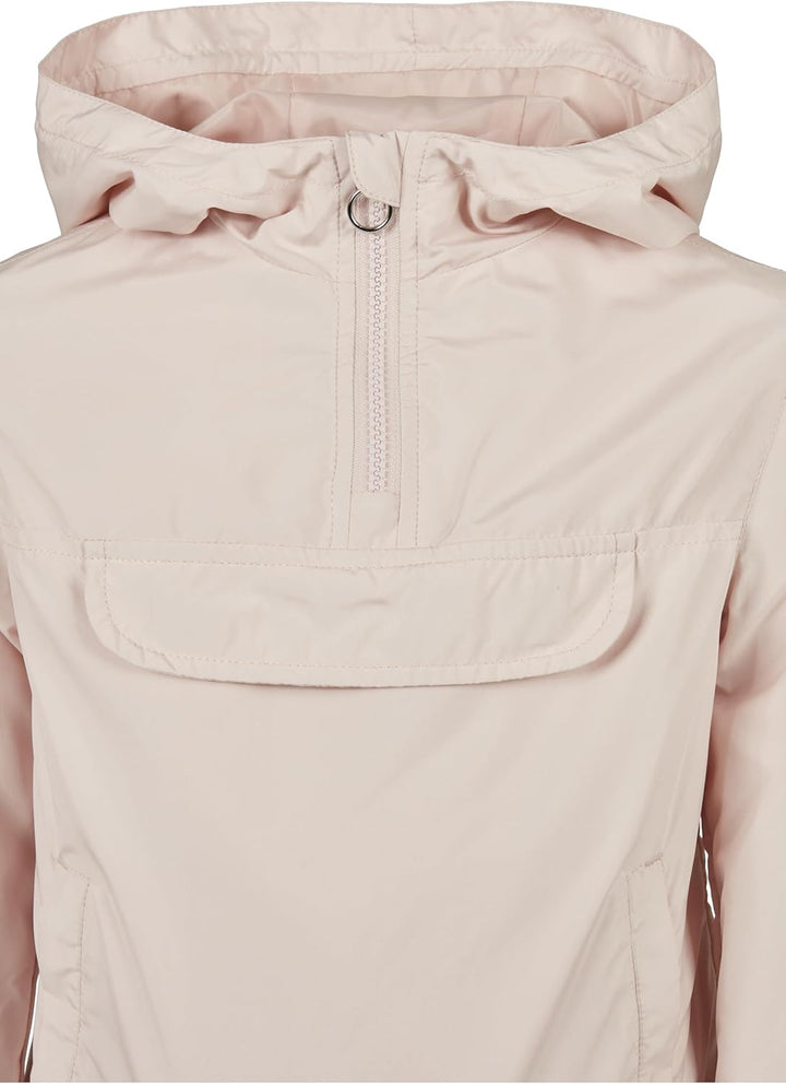 Urban Classics Damen Girls Basic Pullover Jacket 110-116 light pink, 110-116 light pink