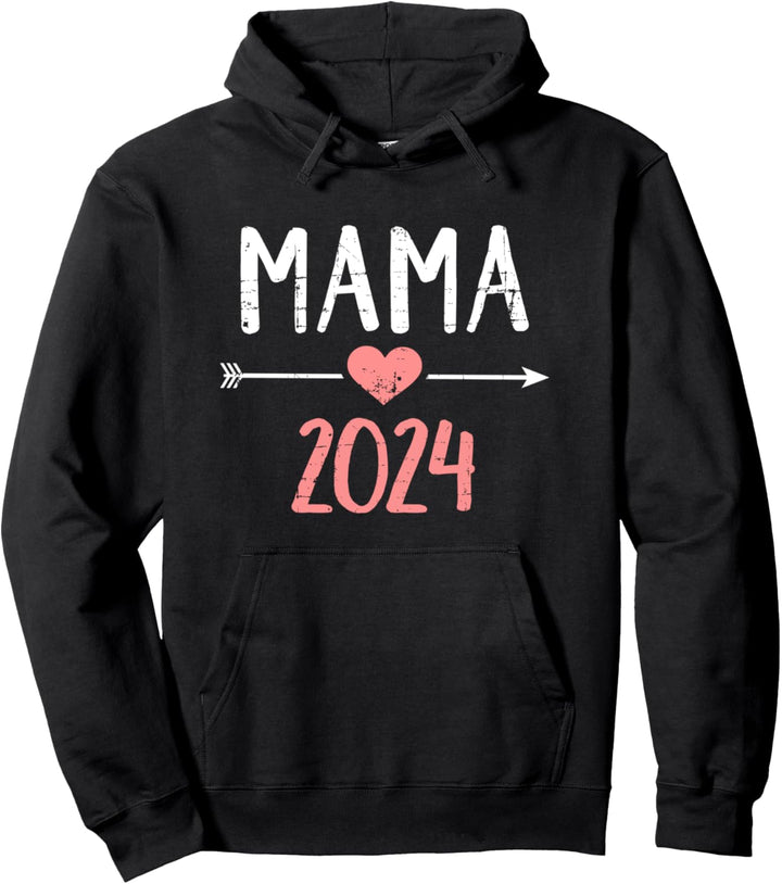 Mama 2024 werdende Mutter Pullover Hoodie