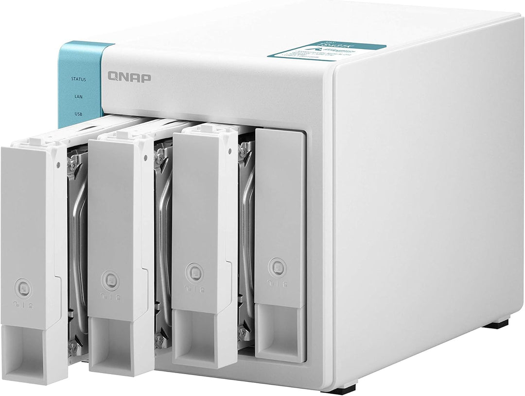 QNAP 250557 TS-431K 8TB 4 Bay Desktop NASLösung|Installiertmit4x2TBWesternDigitalRedFestplatte 8 TB