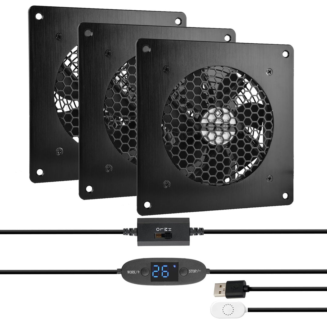 Digitalanzeige temperaturgesteuertes leises Lüftersystem, | USB-Lüfter, 5V-Lüfter mit modernem gebür