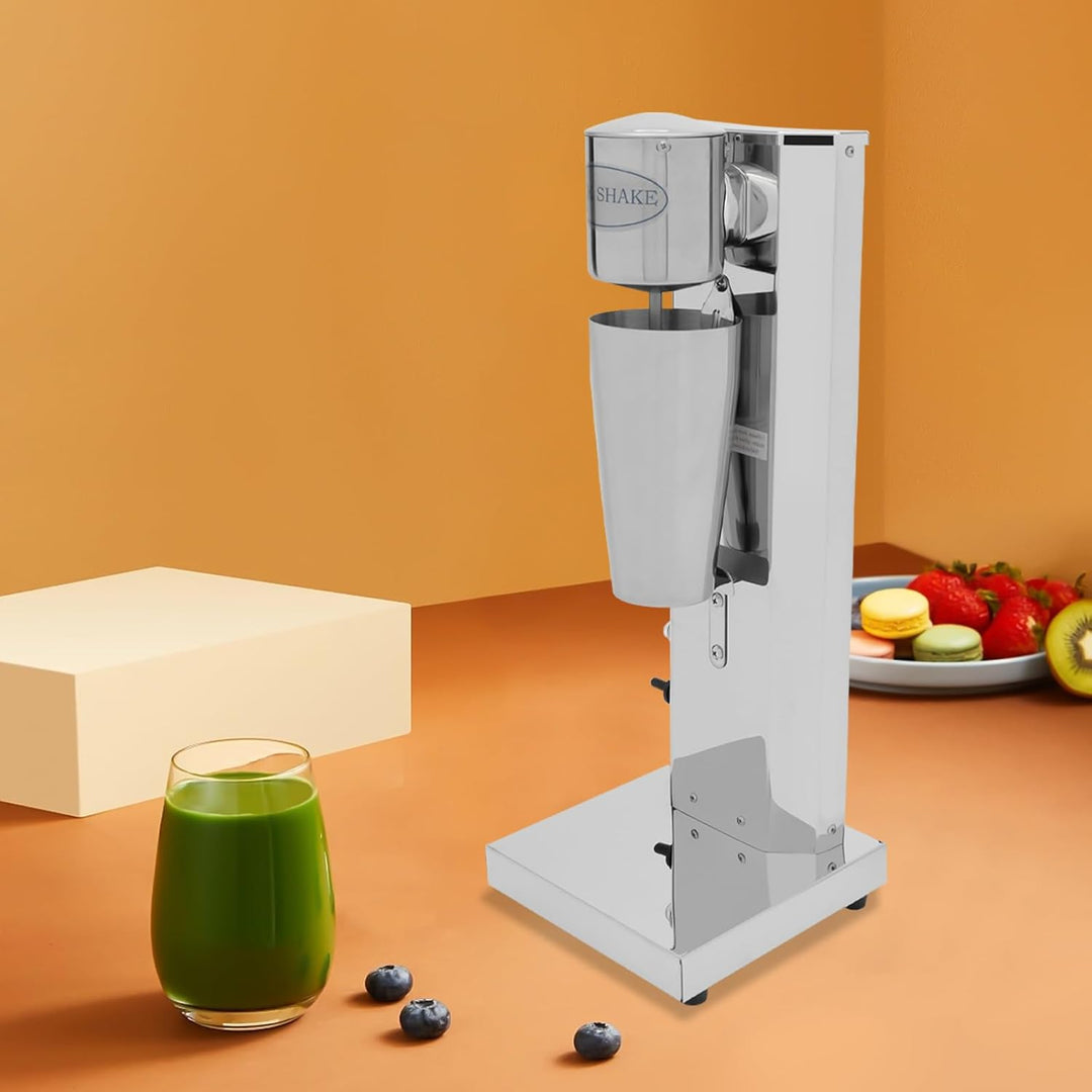 Elektrisch Milchshake Maschine, Edelstahl Standmixer, bis zu 18000 RPM, One Touch Schalter, 2 Geschw