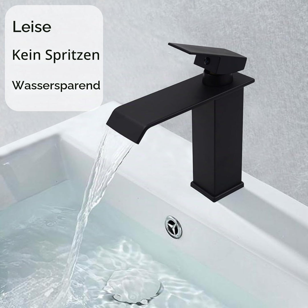 Wasserhahn Bad Waschtischarmaturen Wasserfall Wasserhahn Einhandbedienung Heiss &amp; Kalt Dual Control