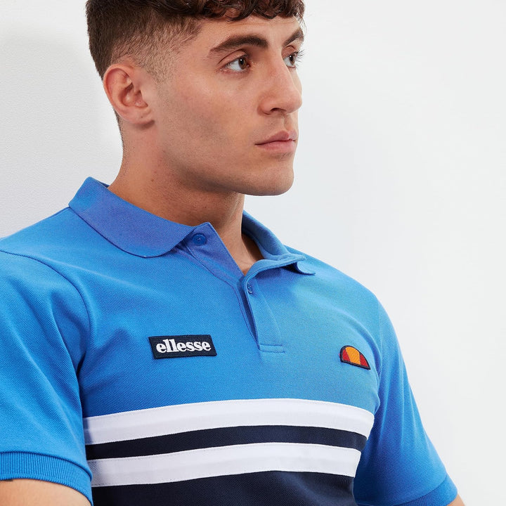 Ellesse Herren Muccio T-Shirt M Blau / Marineblau / Weiss, M Blau / Marineblau / Weiss