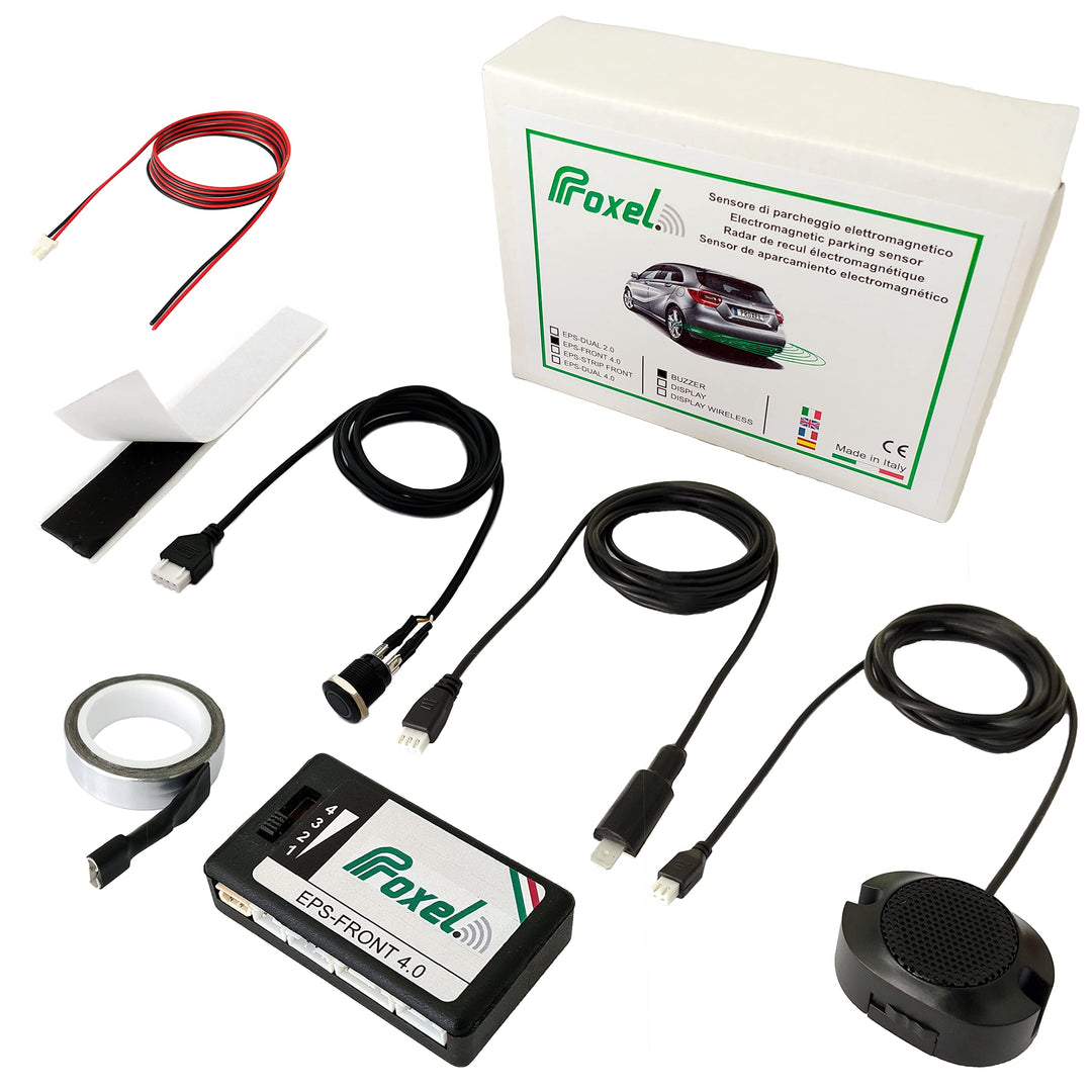 Proxel - Unsichtbare Elektromagnetische Parksensoren, Vorne, EPS-FRONT 4.0, ohne Bohren der Stosssta