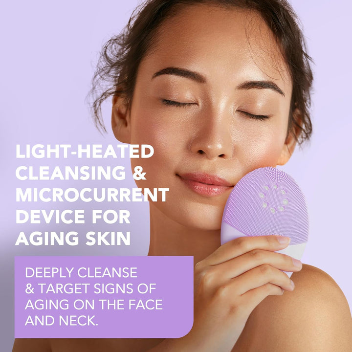FOREO LUNA 4 plus Gesichtsbürste - Nahinfrarot-Lichttherapie + LED-Rotlichttherapie - Tiefenthermore