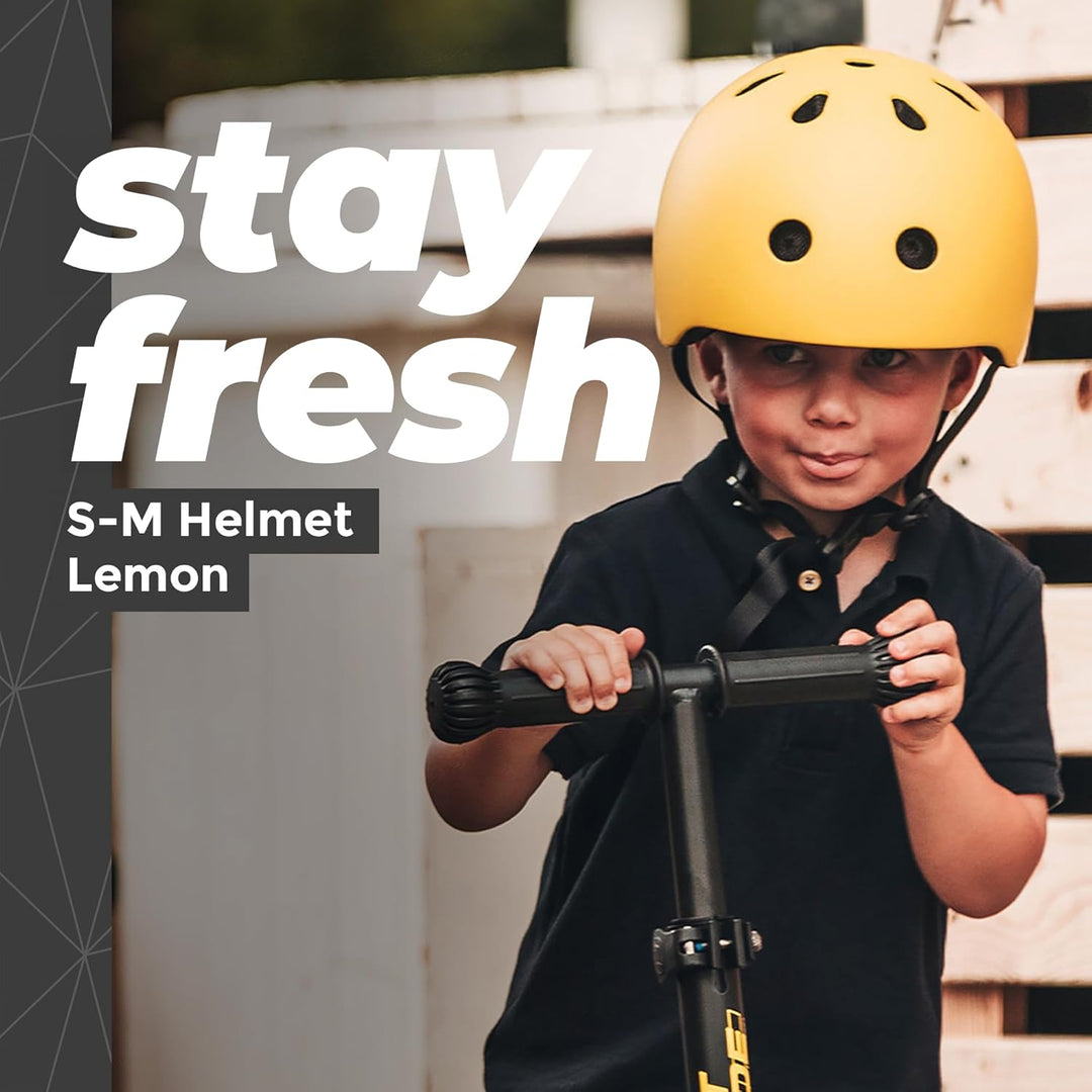 Scoot & Ride, S - M Size Kids Helmet lemon, lemon
