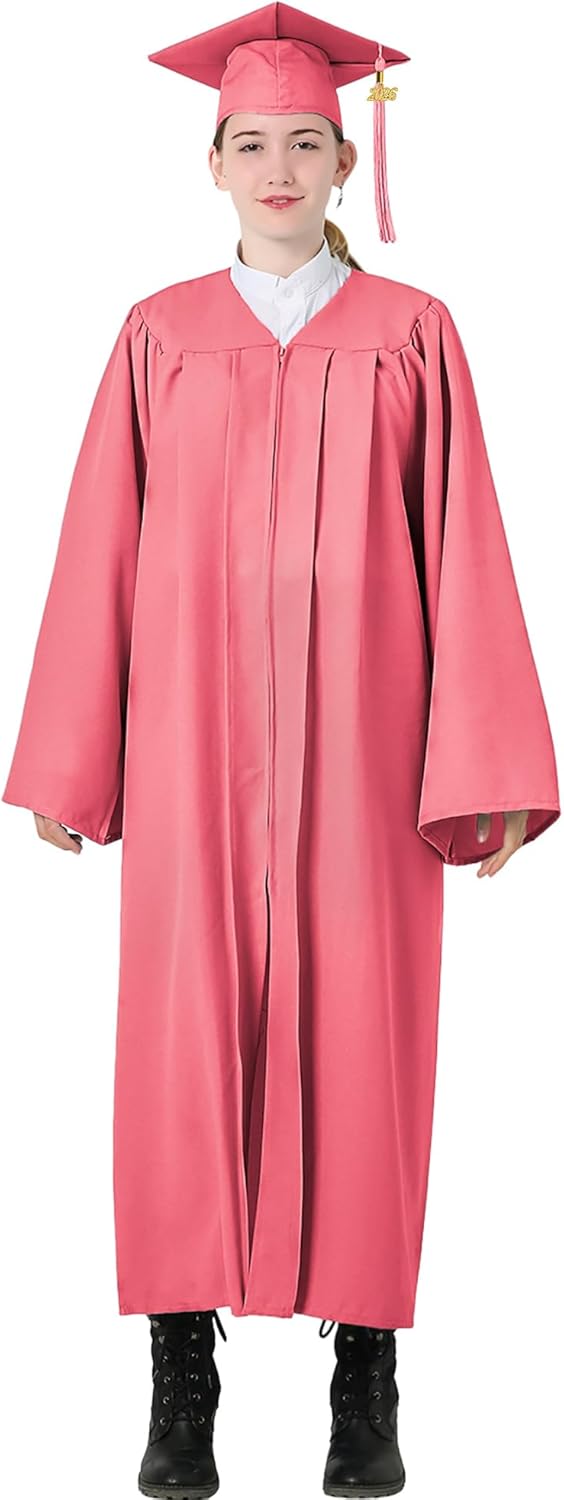 GraduatePro Abschluss Robe mit Hut 2026 Talar und Doktorhut Absolventen für Hochschule und Bachelor