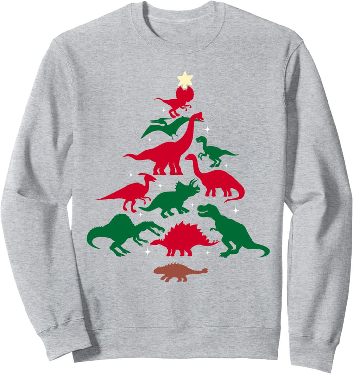 Dinosaurierbaum für Kinder, Jungen, Herren, Dino-Familie, Weihnachten Sweatshirt