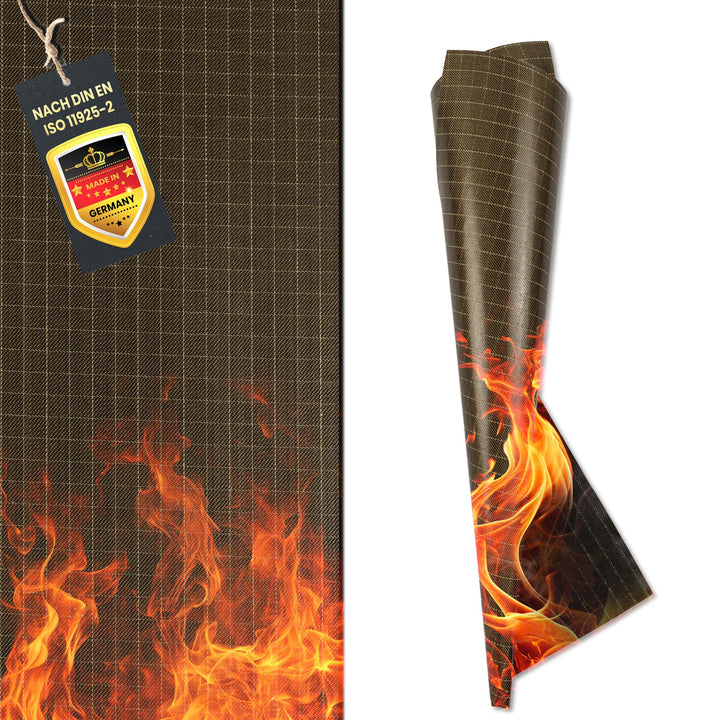 FireMat Gold Edition (150x100cm) feuerfeste Unterlage Premium Version – rutschfest - Lapitron / para