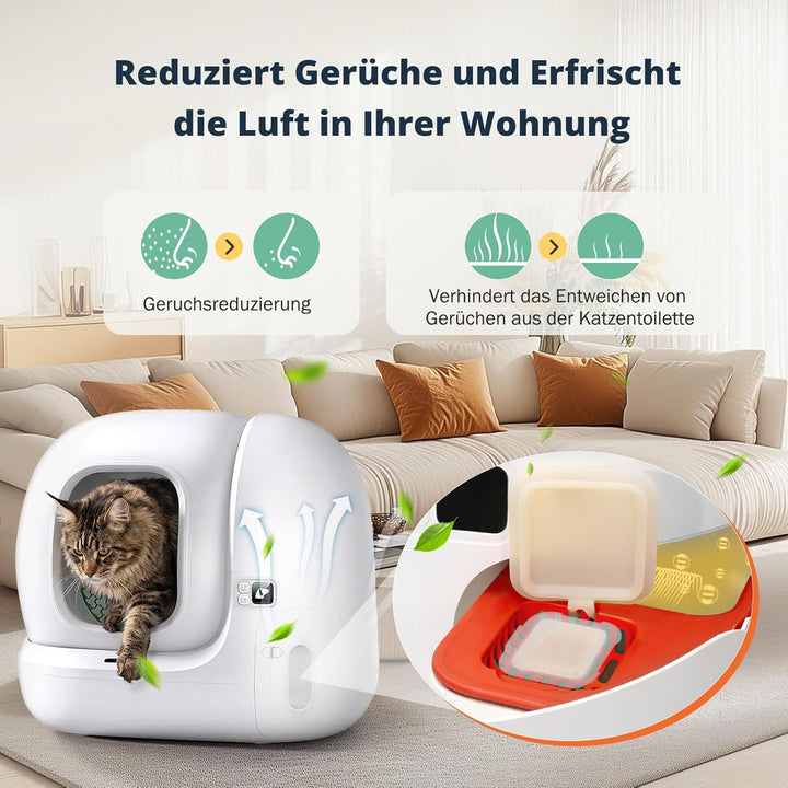 6x N50 2.0 Geruchsvernichter für PETKIT Pura Max/Pura Max 2 / Purobot Max Pro Selbstreinigende Katze