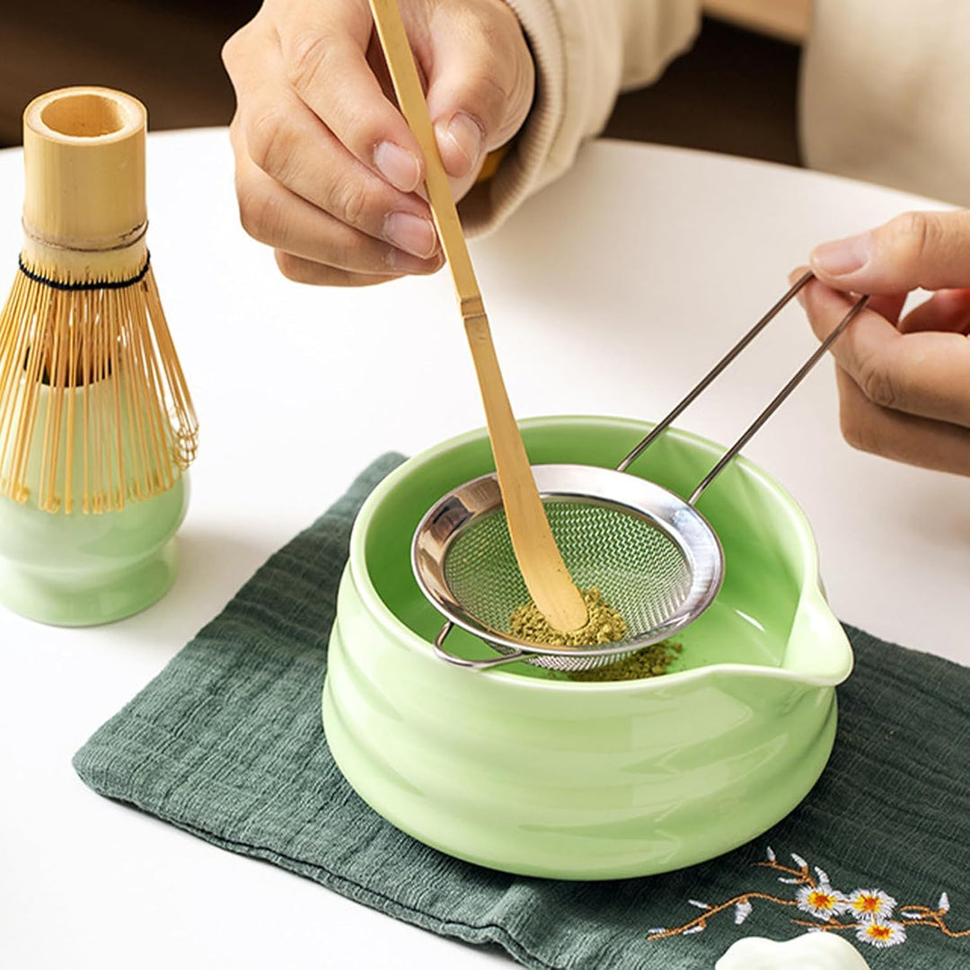 5 Stück Matcha Set, Matcha Whisk Set, Matcha Tea Set, Stylisches Matchas Set Mit Matcha Besen, Match