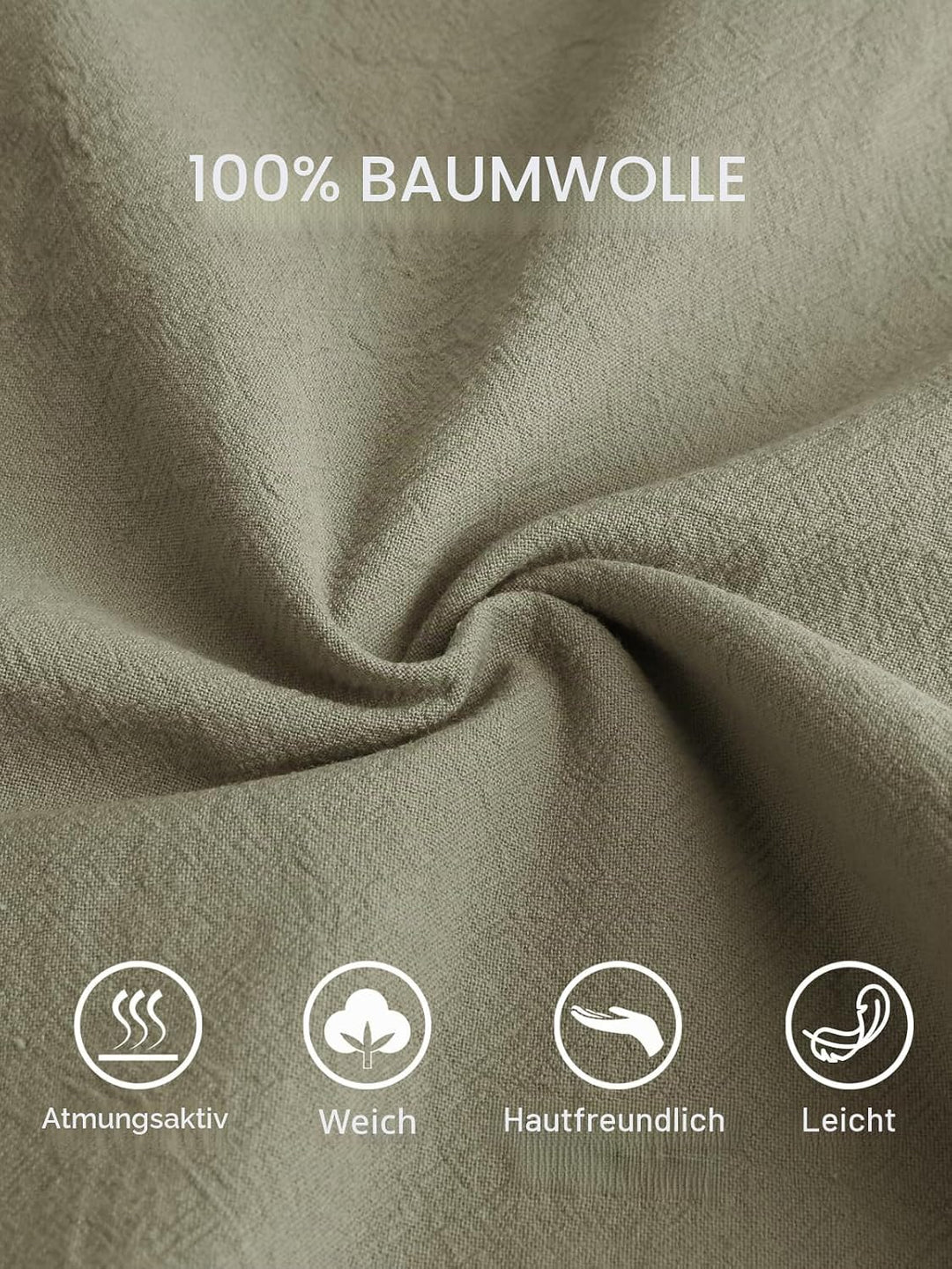 Les umes Damen Baumwolle Casual Capri Hose Elastische Taille Sommer Hose Haremhose mit Taschen M Grü