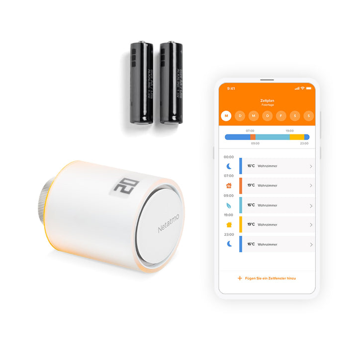 Netatmo Smartes Heizkörperthermostat WLAN, Zusatzmodul für das Smarte Heizkörperthermostate Starterp