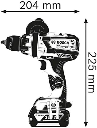 Bosch Professional 18V System Akku Schlagbohrschrauber GSB 18V-85 C (max. Drehmoment: 85 Nm, mit Con
