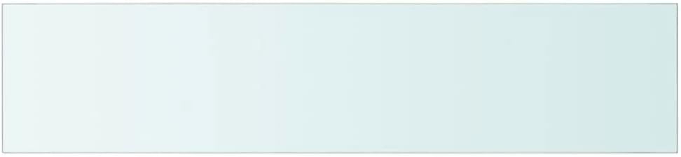 FIRBNUS 2 STK. Hängeregal 90x20x0,8 cm Glasregalboden Bad Regal Schwebend Regal Glas Schwebende Rega