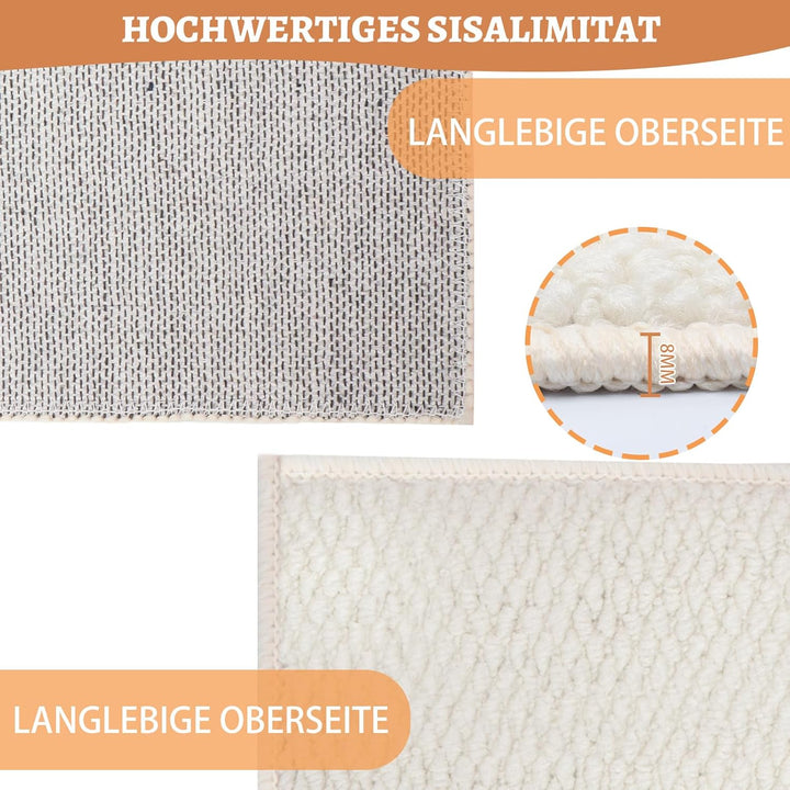 Schmutzfangmatte Innen 80x100 cm, Rutschfest Fussmatte Aussen und Innen, Waschbar Sauberlaufmatte Tü
