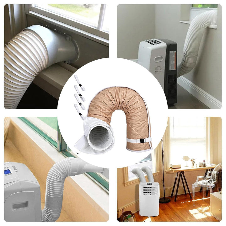 Portable Air Conditioner Hose Insulation Cover Kit | Air Conditioner Exhaust Hose Cover, Washable Du