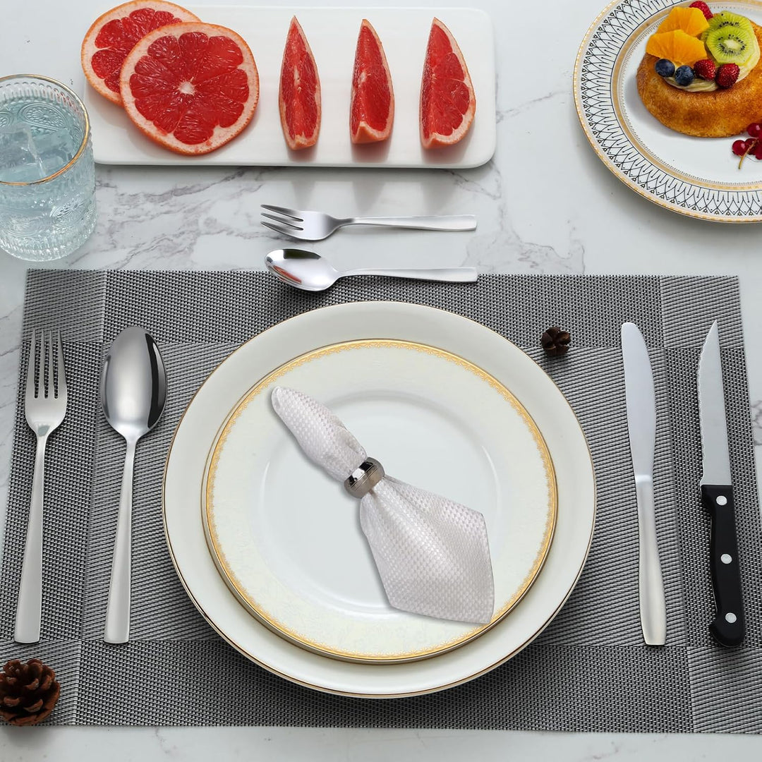 Pleafind Besteck Set, 36 Teilig Besteck für 6 Personen, Hochwertiges Besteckset aus Edelstahl, Beste