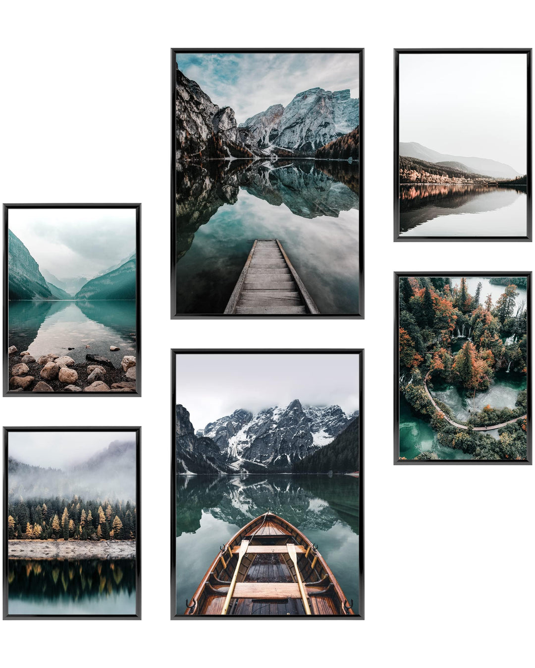 Heimlich® Premium Poster Set OHNE Bilderrahmen | 2 x DIN A3 &amp; 4 x DIN A4 - ca. 30x42 &amp; 21x30 | Stilv