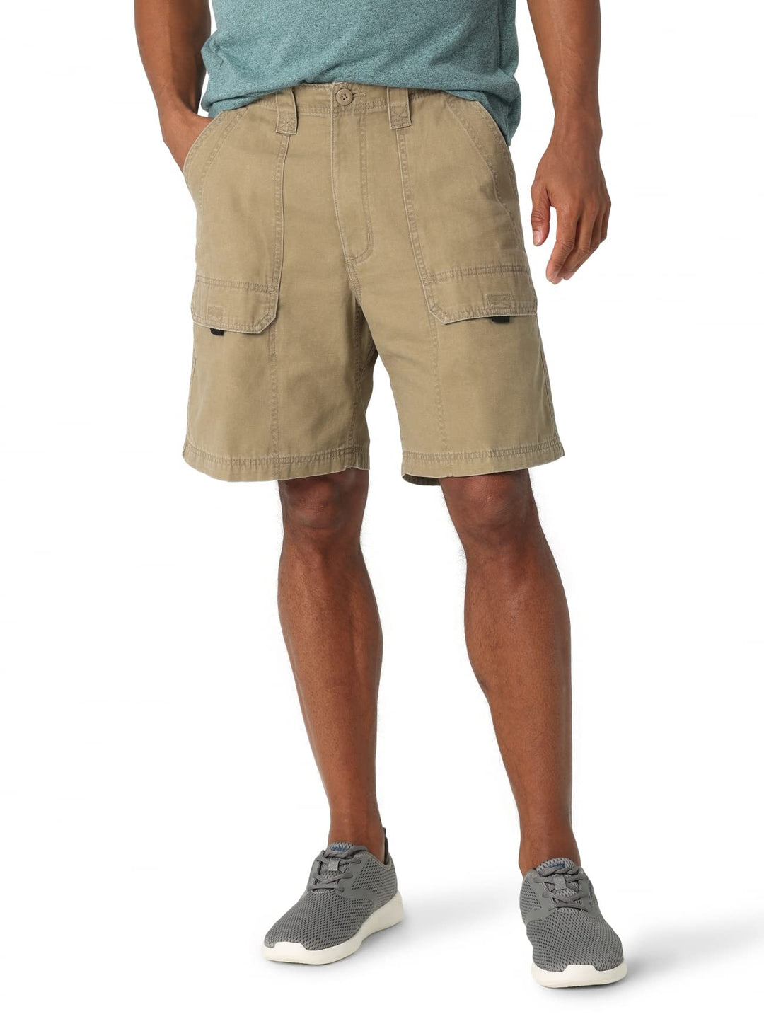 Wrangler Authentics Mens Canvas Utility Hiker Short, Nutmeg