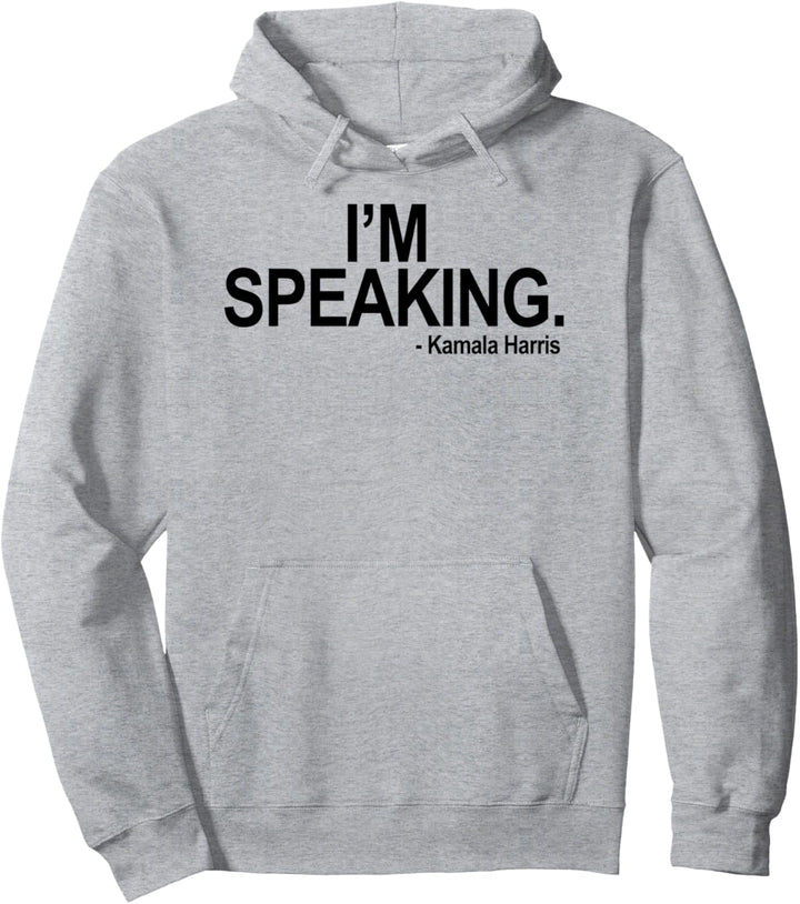 I'm speaking - Kamala (black) Pullover Hoodie