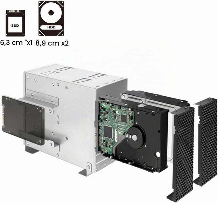 SilverStone Technology RM42-502, 4U Rackmount-Server Gehäuse, 240mm AIO, USB Typ-C, Kensington Schlo
