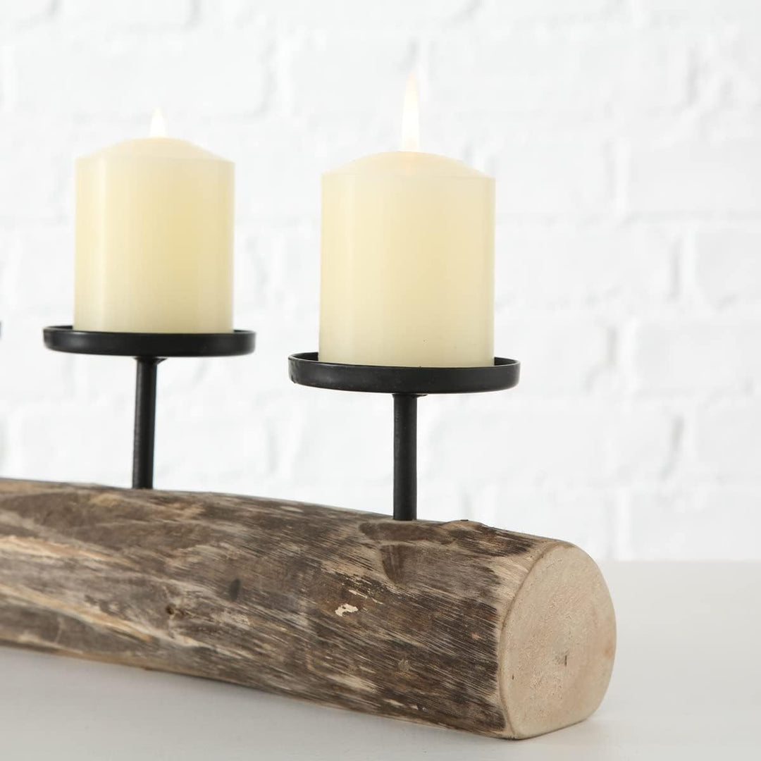 Boltze Kerzenständer Tempe (Kerzenhalter für 4 Kerzen, stilvolles Design, Dekoration Esstisch / Komm