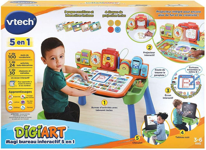 VTech Interaktiver Schreibtisch, Kunststoff, Mehrfarbig