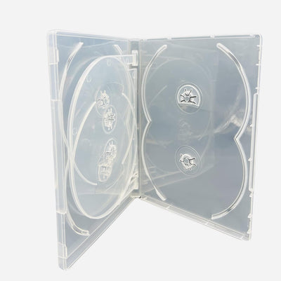 25 x CD/DVD/Blu Ray 14 mm Hülle für 6 CDs, durchsichtig, von Dragon Trading®