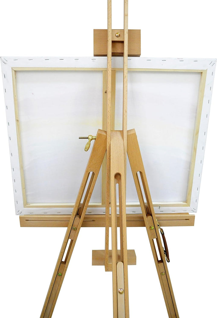 Exerz Staffelei/Tragbare Staffelei mit drei Stützen - Max. 191cm - Buchenholz