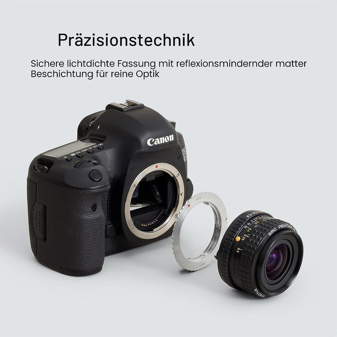 Urth Objektivadapter: Kompatibel mit Pentax K Objektiv und Canon EF-S Kameragehäuse, Pentax K