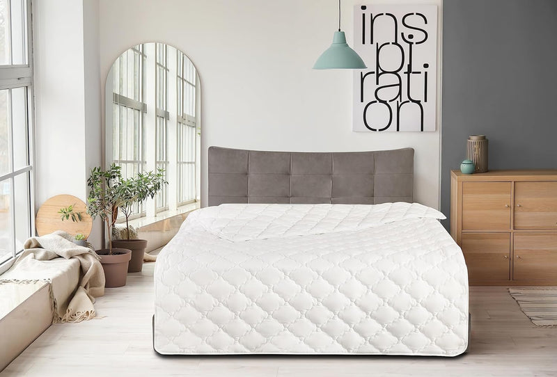 XDREAM Bambus Sommersteppdecke | 100% Baumwolle | leichte Bambusfüllung ideal für den Sommer | wasch