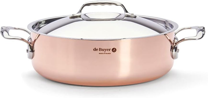 DE BUYER Bratentopf, Edelstahl, Silber, 28 cm, 6241.28 27.9 x 20.1 x 10.9 cm, 27.9 x 20.1 x 10.9 cm