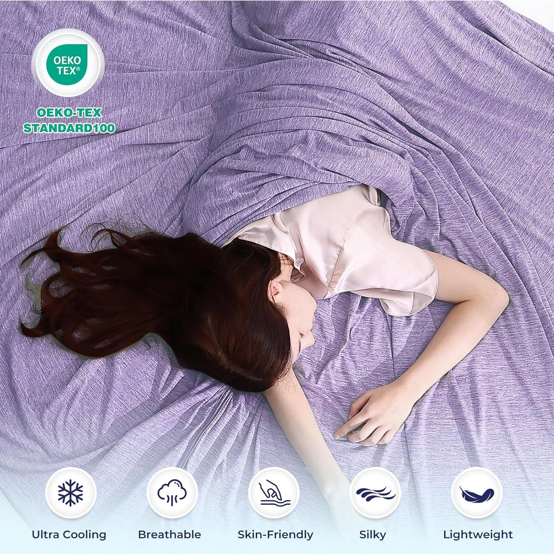 Luxear selbstkühlende Decke, Arc-Chill Q-Max 0,5 Kühldecke, 2 in 1 doppelseitige dünne Sommerdecke B