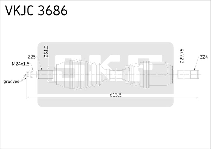 SKF VKJC 3686 Antriebswelle