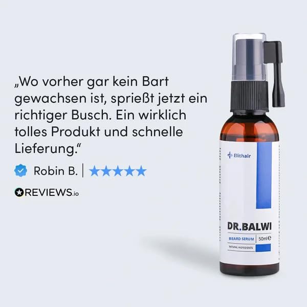 Dr. Balwi Bart Serum - Für dichteren Bartwuchs mit Procapil, Anagain & pflanzlichen Stammzellen - St